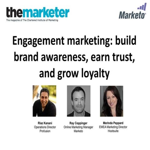 Engagement Marketing: Build Brand Awareness, Earn Trust, and Grow Loyalty