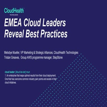 Emea cloud leaders reveal best practices