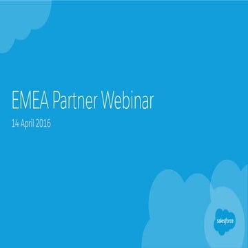EMEA Salesforce Consulting Partners - Marketing, Programs and Operations Upda...