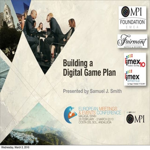 Building a Digital Gameplan for Events