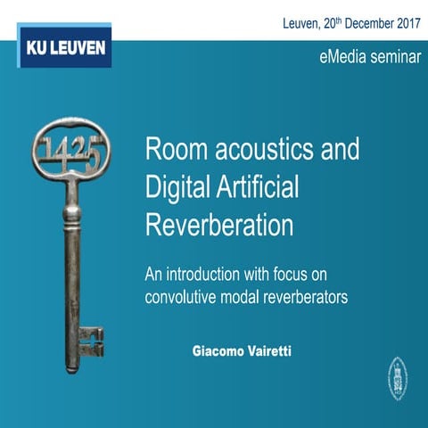 E media seminar 20_12_2017_artificial_reverberation