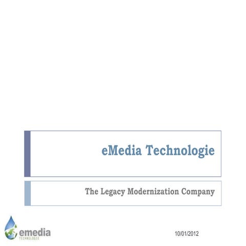 Emedia technologie presentation