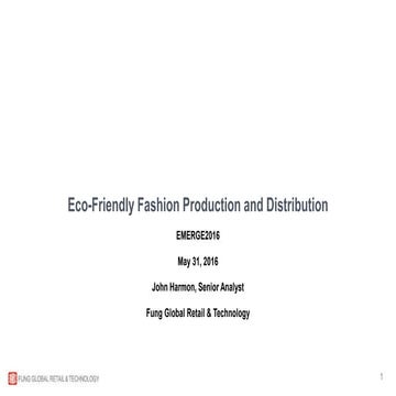 Eco-Friendly Fashion Production and Distribution