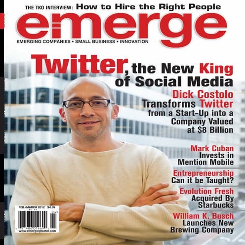 Edward Cates Featured in Emerge Magazine - FEB 2012 | PDF