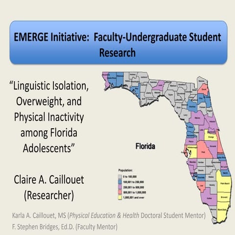 Emerge Initiative Faculty/Student Research Presentation