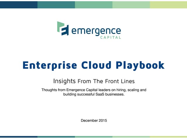 Emergence Enterprise Cloud Playbook...