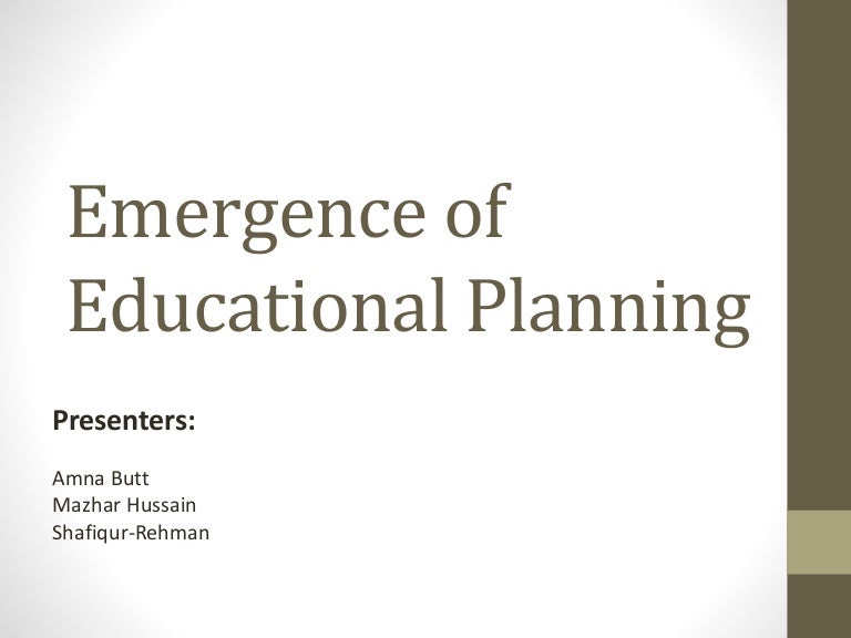 educational planning