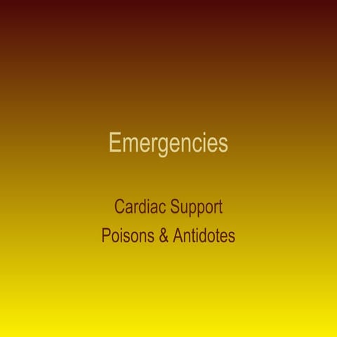 Emergencies