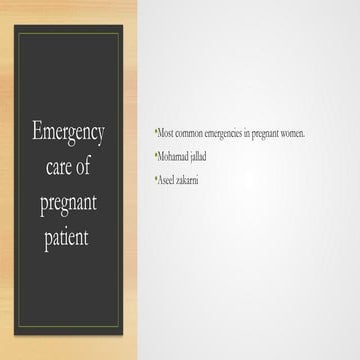 Emergency care of pregnant patient .pptx