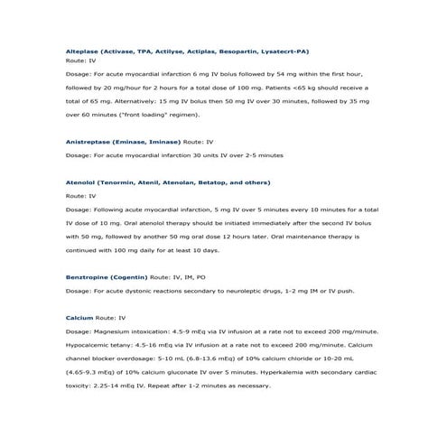 Critical care drug infusion | PDF