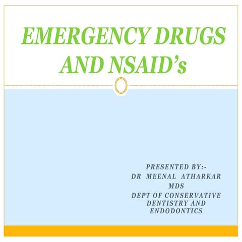 Emergency drugs