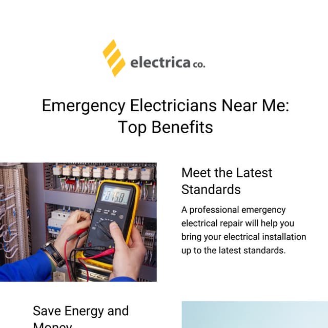 Emergency Electricians Near Me Top Benefits PDF