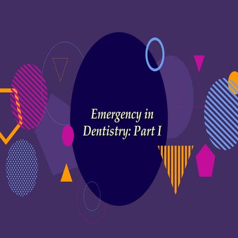 Emergency in dentistry