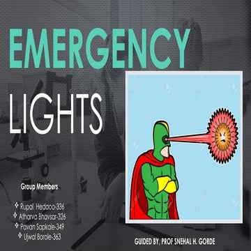 Emergency lighting system | PPTX