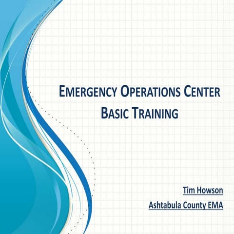 Emergency operations center basic training | PPTX