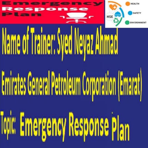 Emergency Response Plan 9 Oct 2021