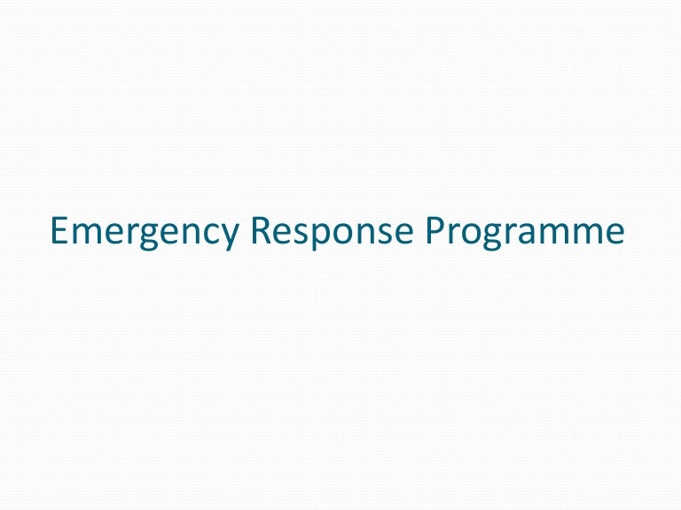 Emergency Response Training