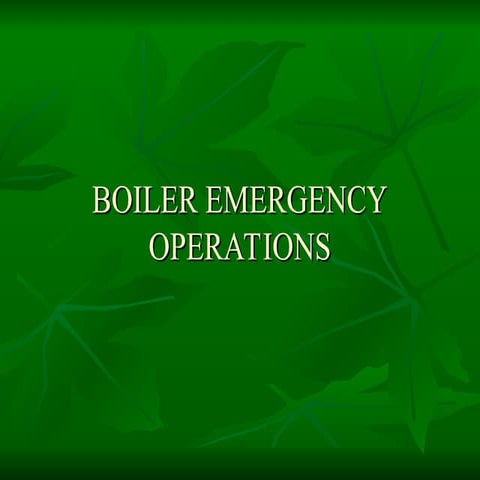 Boiler emergency operation11111111111.ppt