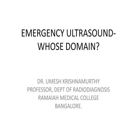 Emergency usg  dr.umesh