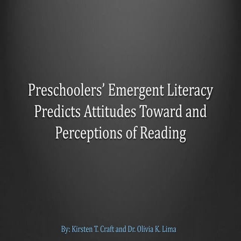 Emergent literacy