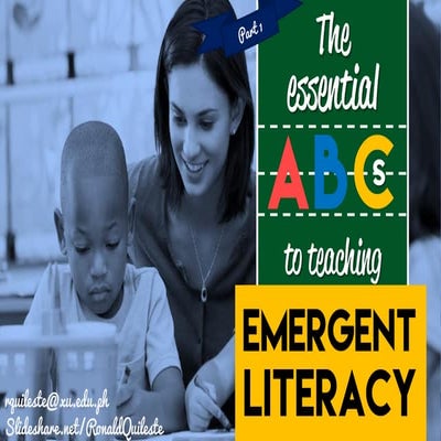 Developmental Reading Part 2A - Teaching Emergent Literacy