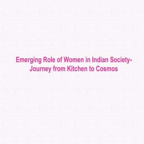 Emerging Role Of Women