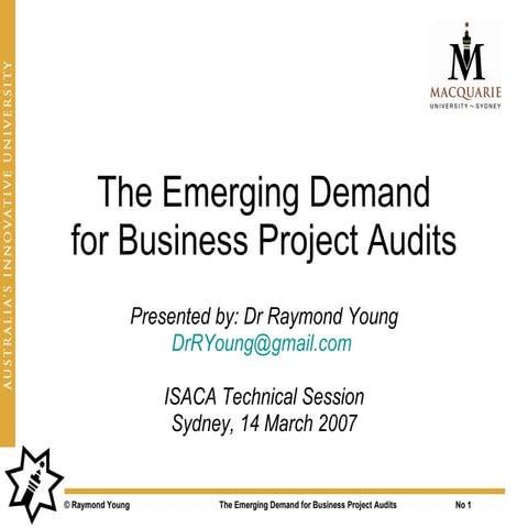 Emerging Demand For Business Project Audits