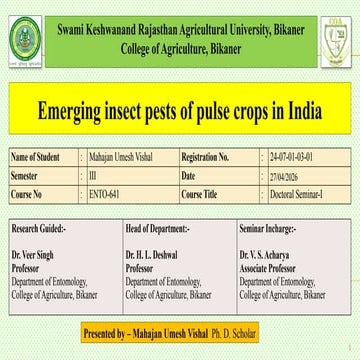 pest of pulses | PPTX