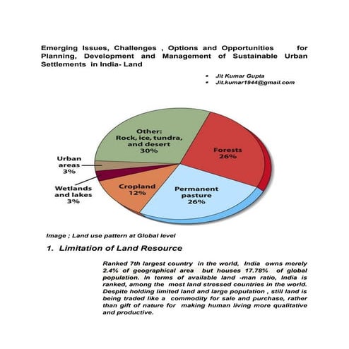 Emerging Issues and Urban challenges- Land.docx