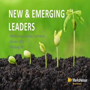 New and Emerging Leaders