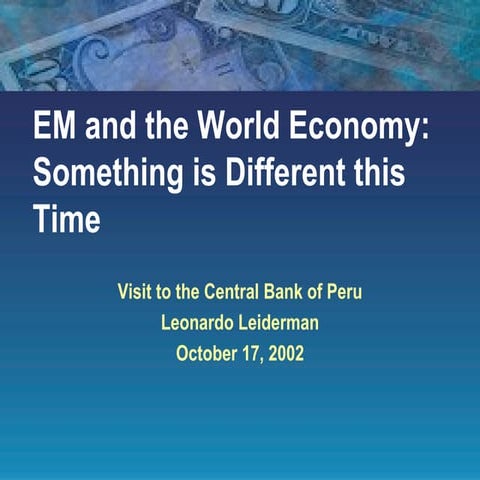 Emerging Markets And World Economy