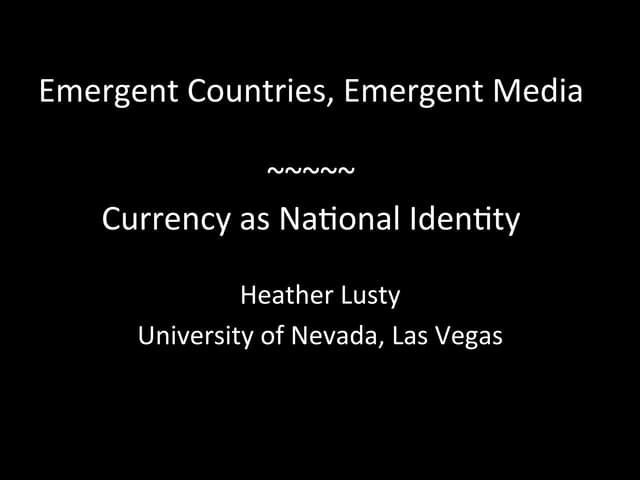 Emergent Countries, Emergent Media:...