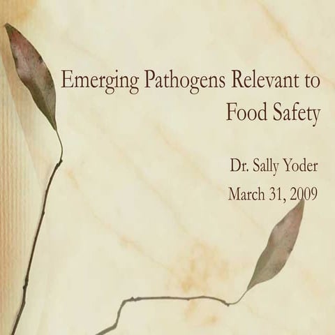 Emerging Pathogens | PPT