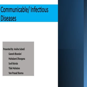 Emerging and reemerging infectious diseases | PPTX