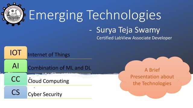 Emerging Technologies