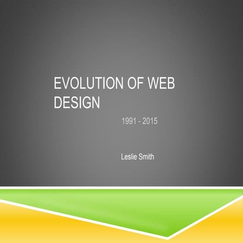 Emerging technologies - Evolution of web design