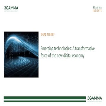 Emerging technologies: A transformative force of the new digital economy (ide...