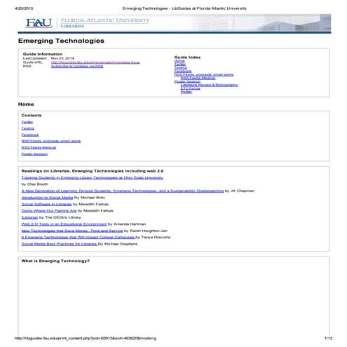 Emerging technologies committee (former)   Florida Atlantic University