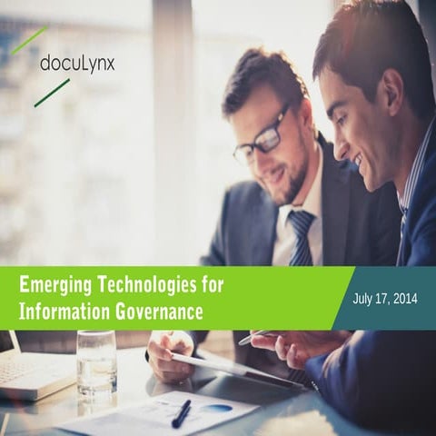 Emerging Technologies for Information Governance