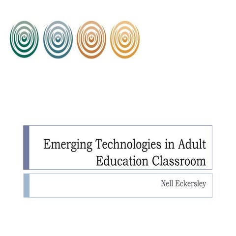 Emerging technologies in adult education classroom 42214