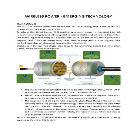 Wireless Power - Emerging Technology