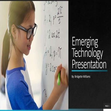 Emerging techonology presentation bw