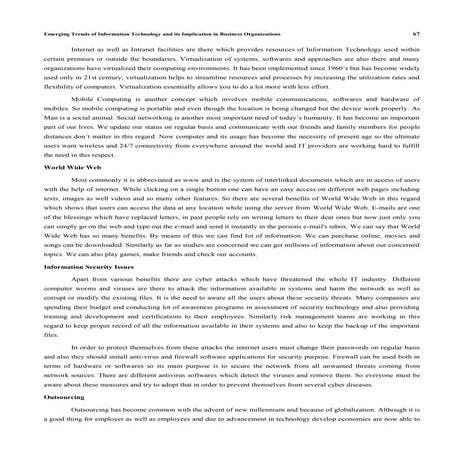 The Role of Information Technology in the Business Sector | PDF