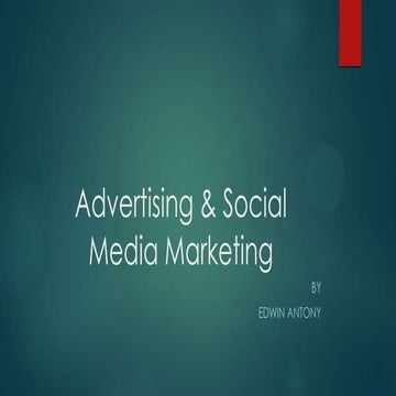 Emerging trends in advertising & social media marketing