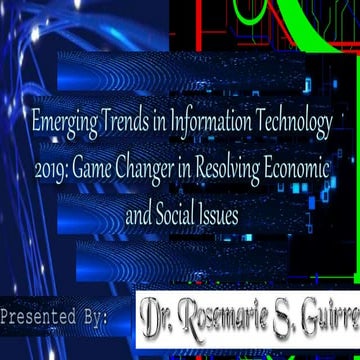 Emerging trends in information technology 2019 | PDF