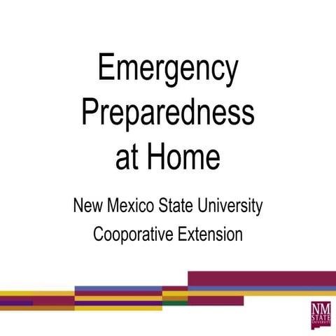 Emergency Preparedness at Home