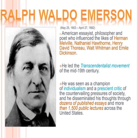 Ralph Waldo Emerson | PPTX
