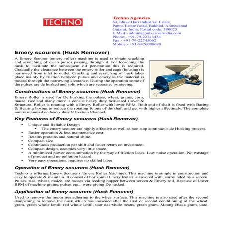 Scourer machine | PDF