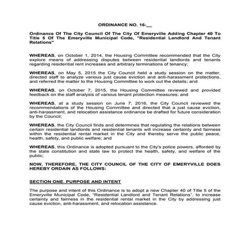 Emeryville residential-landlord-tenant-relations-ordinance | PDF