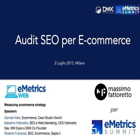 E metrics   audit seo per e-commerce